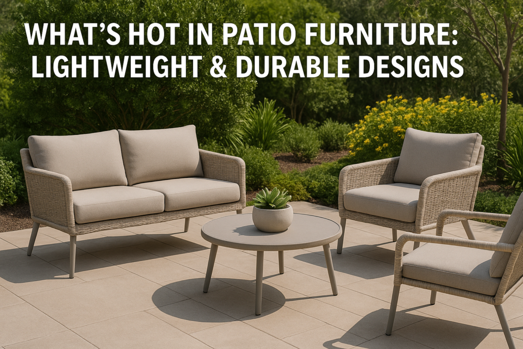 What's Hot in Patio Furniture Lightweight & Durable Designs (1)