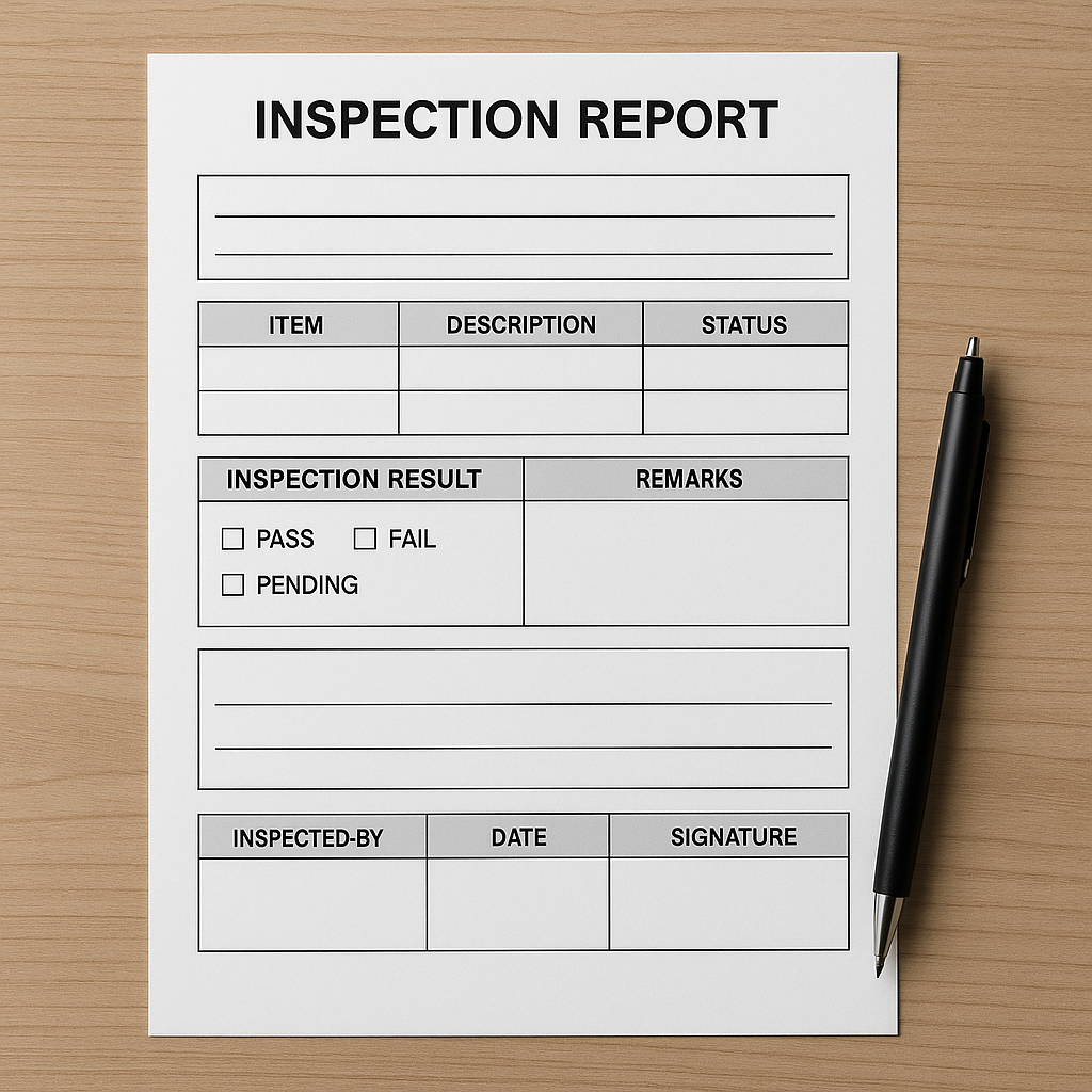 Inspection Report Per Shipment​