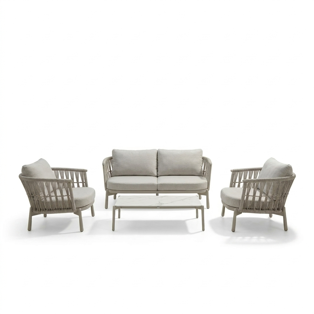 Modern Aluminum Frame Sofa Set WEAVE MIST DL05P42619 (1) Modern Aluminum Frame Sofa Set WEAVE MIST DL05P42619 (1)