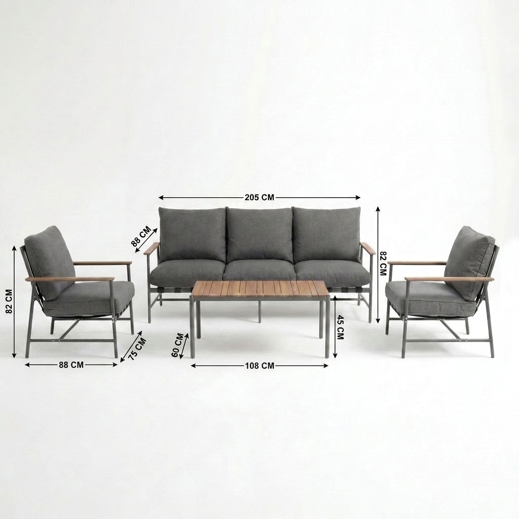 Outdoor Steel Sofa Signature-DL07P5-1
