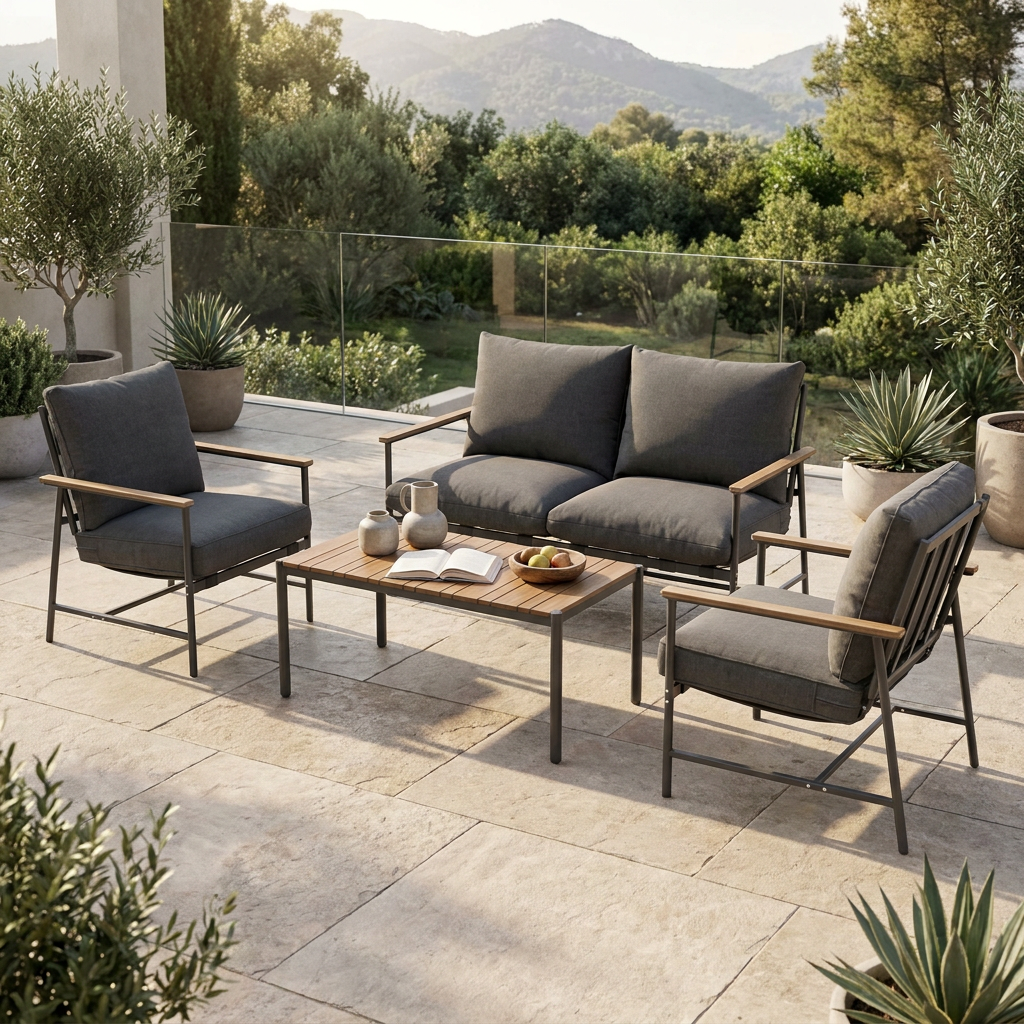 Modern Outdoor Sofa Set Signature-DL07P5-2 Modern Outdoor Sofa Set Signature-DL07P5-2