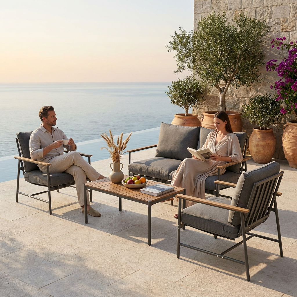 Modern Outdoor Sofa Set Signature-DL07P5-2 Modern Outdoor Sofa Set Signature-DL07P5-2