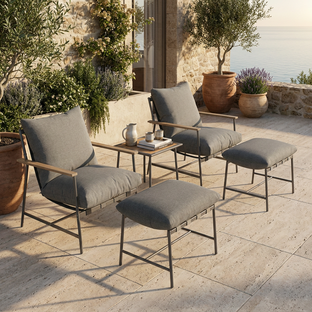 5 Piece Patio Lounge Chair Signature-DL07P5-4 5 Piece Patio Lounge Chair Signature-DL07P5-4