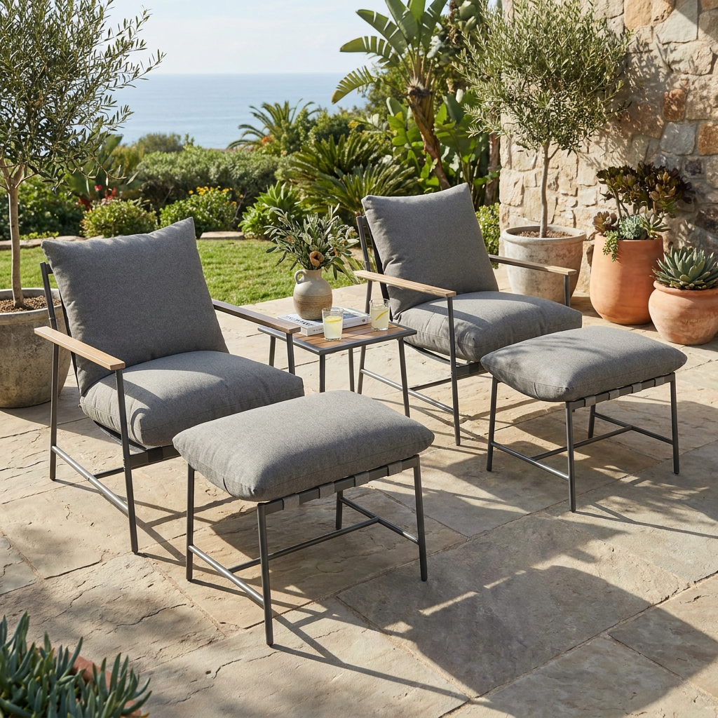 5 Piece Patio Lounge Chair Signature-DL07P5-4 5 Piece Patio Lounge Chair Signature-DL07P5-4