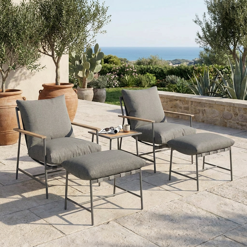 5 Piece Patio Lounge Chair Signature-DL07P5-4 5 Piece Patio Lounge Chair Signature-DL07P5-4