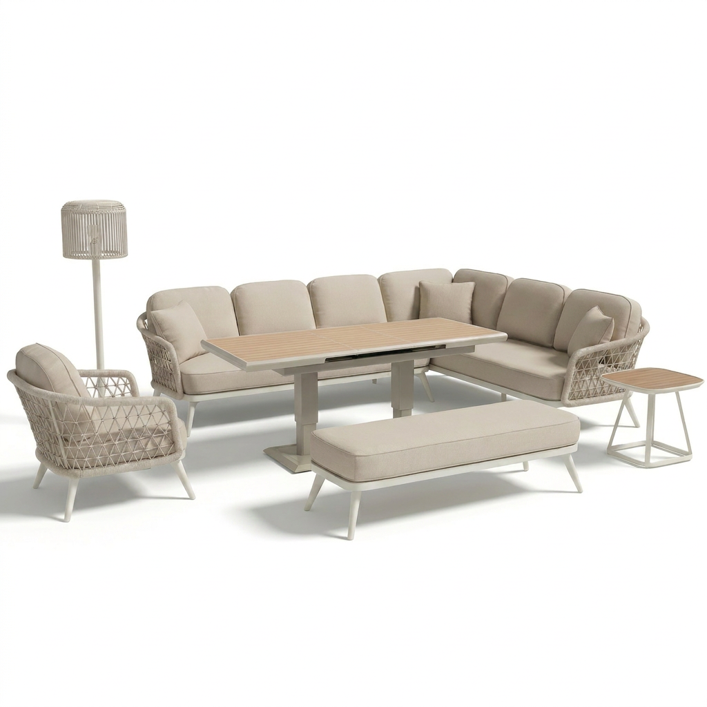 Aluminum Sectional Sofa Set WEAVE-DL05P4-1