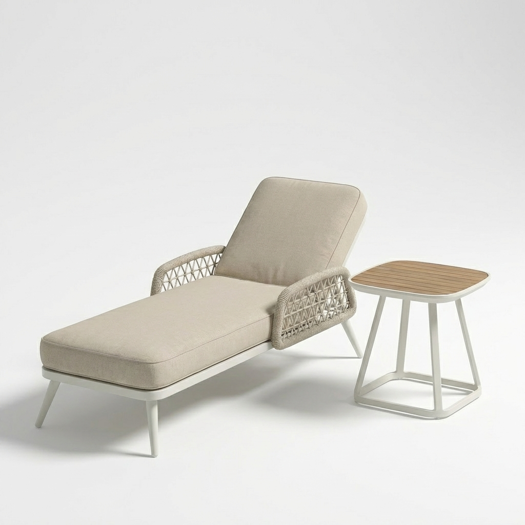 Aluminum Sun Lounger Set WEAVE-DL05P4-2