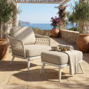 Modern Aluminum Outdoor Lounge Chair WEAVE-DL05P4-5