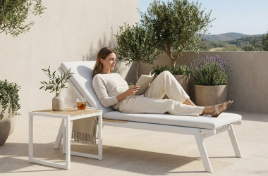 Modern Outdoor Aluminum Sun Lounger LEVITA-DL04P3-5