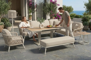 Aluminum Sectional Sofa Set WEAVE-DL05P4-1