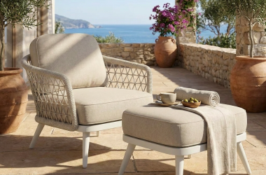 Modern Aluminum Outdoor Lounge Chair WEAVE-DL05P4-5